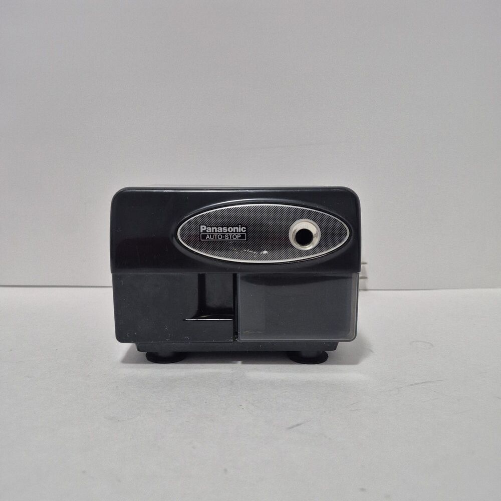 Panasonic Electric Pencil Sharpener KP-310 Auto-Stop Black Tested Works